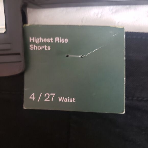 Wild Fable Highest Rise Denim Size 4 27" Waist Black Shorts with 2.5 inseam - Picture 7 of 13